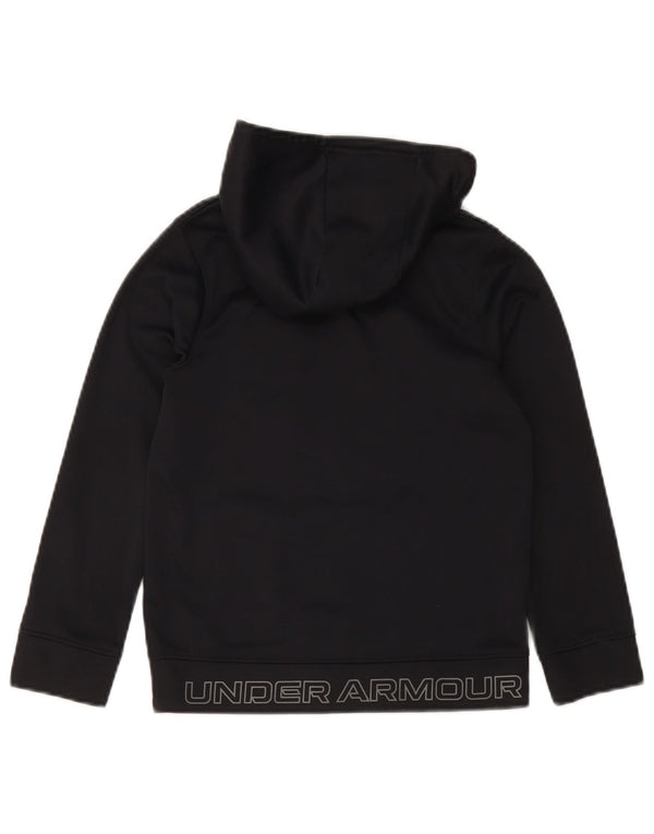 Under Armour Boys Grafisk hættetrøje 7-8 år Lille sort polyester