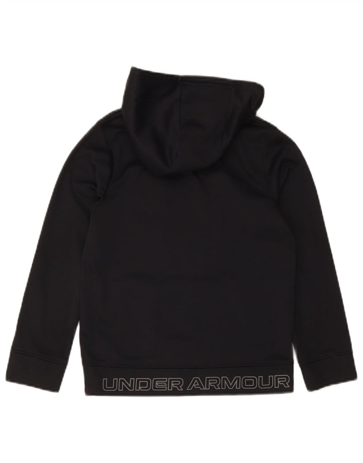 Under Armour Boys Grafisk hættetrøje 7-8 år Lille sort polyester