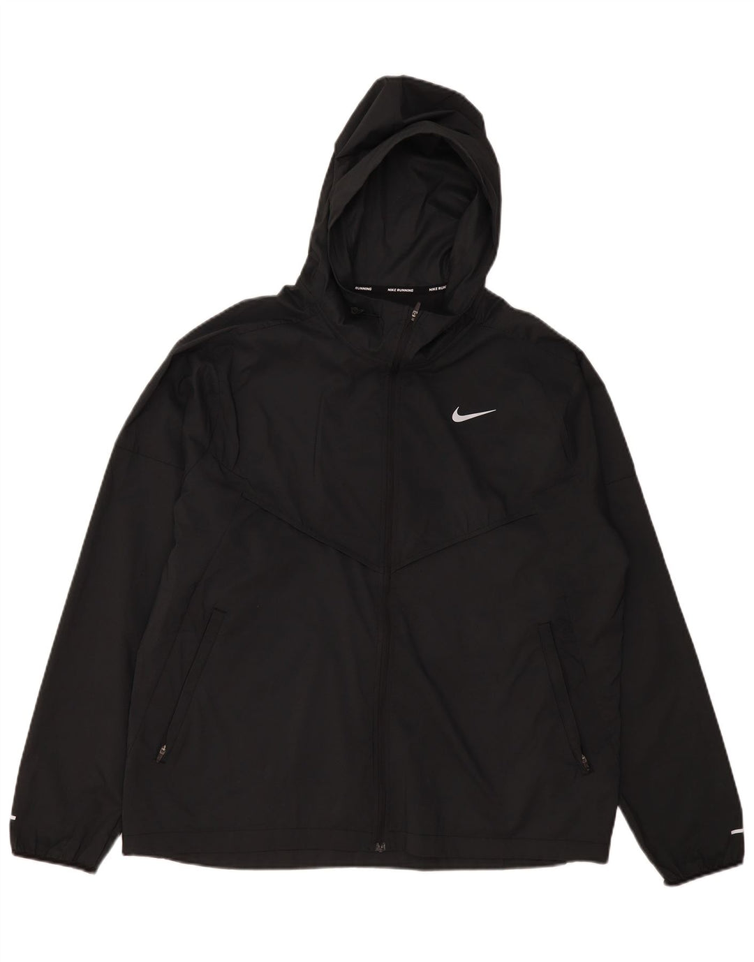 Nike Træningsdragt med hætte til mænd, topjakke, stor sort polyester