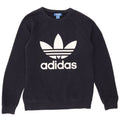 Adidas grafisk sweatshirt til mænd, lille marineblå bomuld