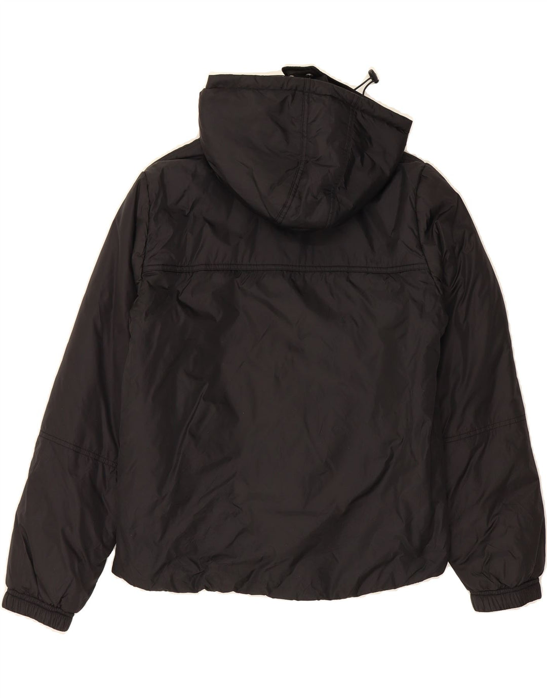 FILA Womens Hooded Padded Jacket IT 44 Medium Black Polyamide Vintage Fila and Second-Hand Fila from Messina Hembry 