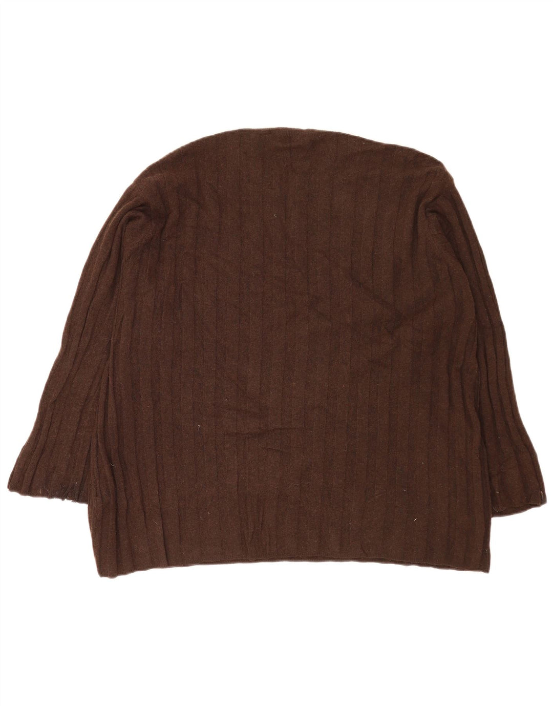 Zara Dame Oversized Crew Neck Jumper Sweater UK 14 Medium Brun Polyamid
