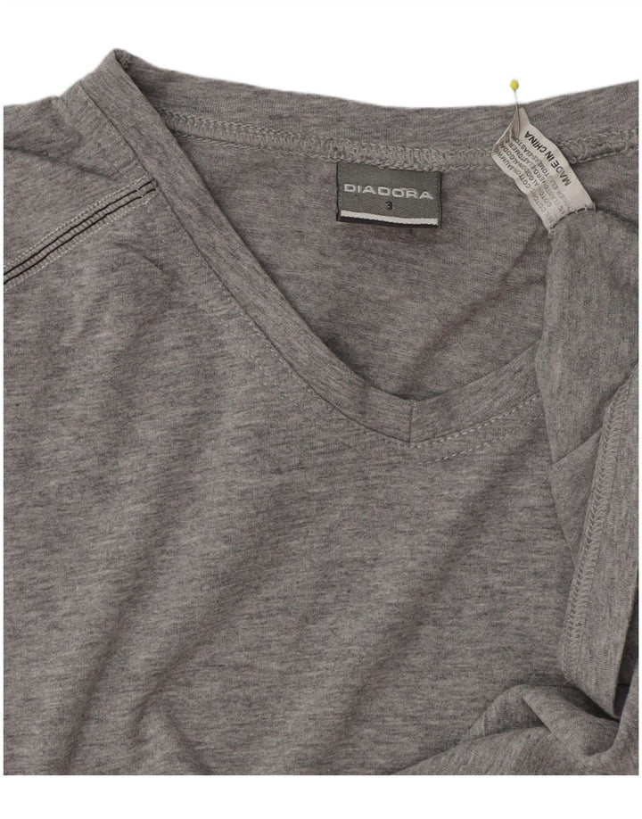 Diadora herre T-shirt top lille grå bomuld