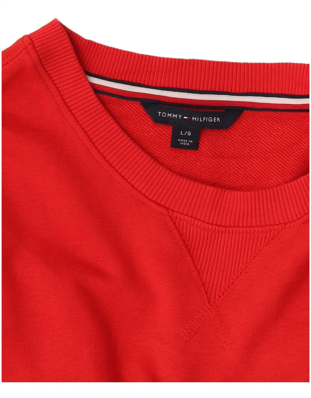 Tommy Hilfiger Dame Sweatshirt Jumper UK 16 Large Red