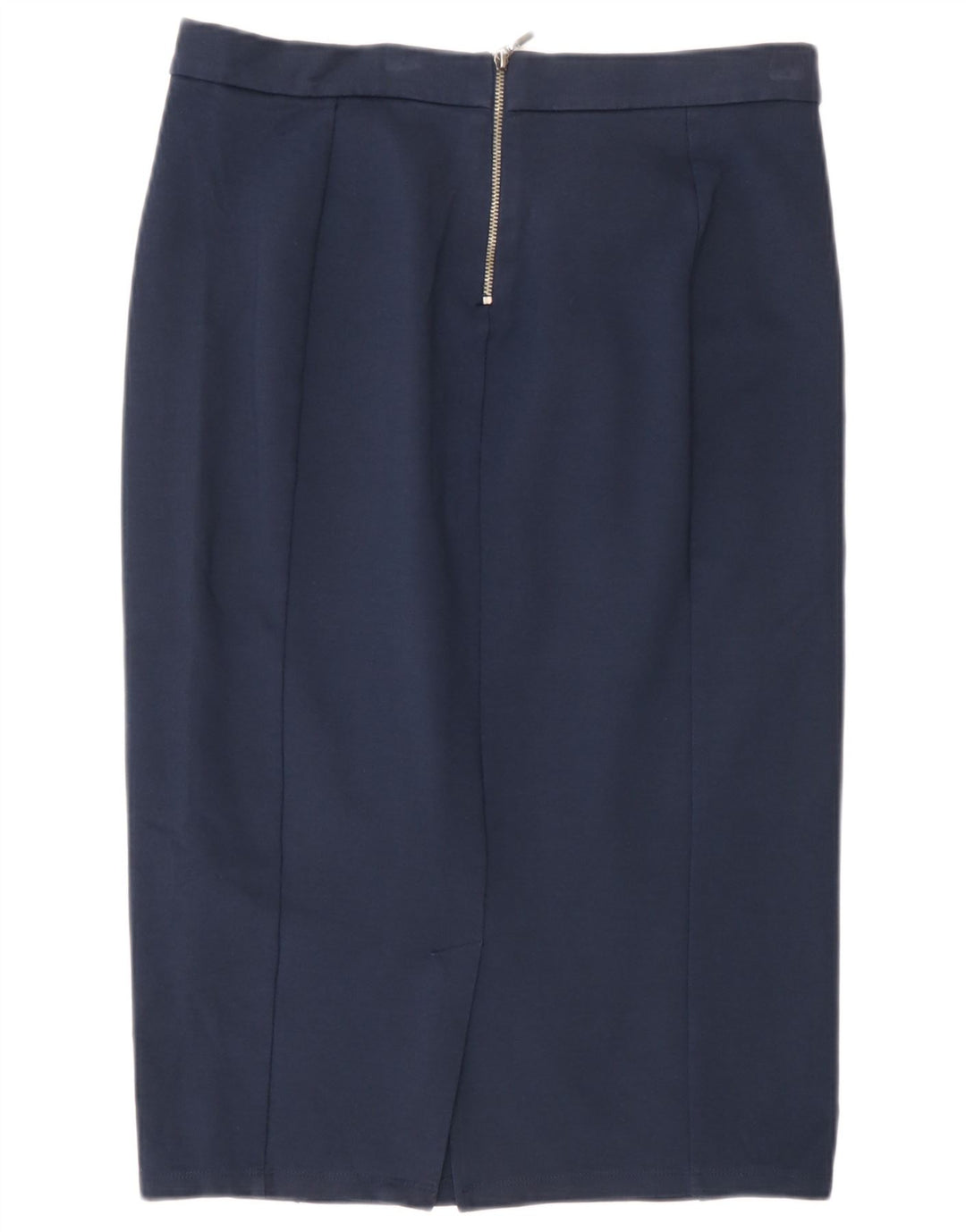 Marks & Spencer Midi-nederdel til kvinder UK 12 Medium W30 Navyblå polyamid