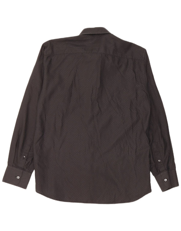 Dolce & Gabbana herreskjorte str. 41 16 Stor sort geometrisk bomuld