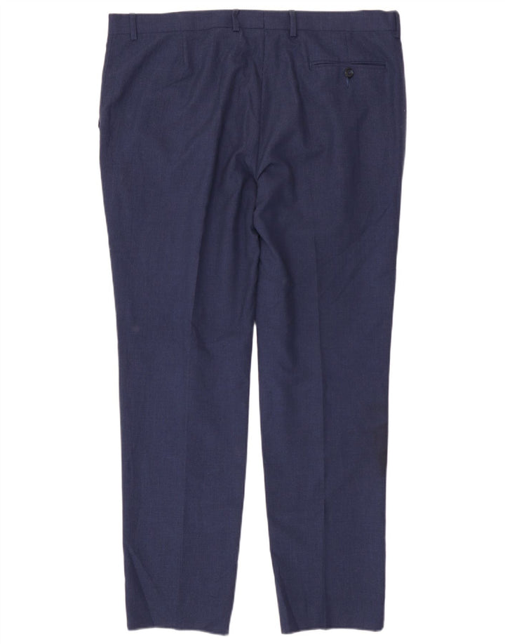 Marks & Spencer Herre Super Slim Fit Suit Bukser W38 L31 Blue Houndstooth