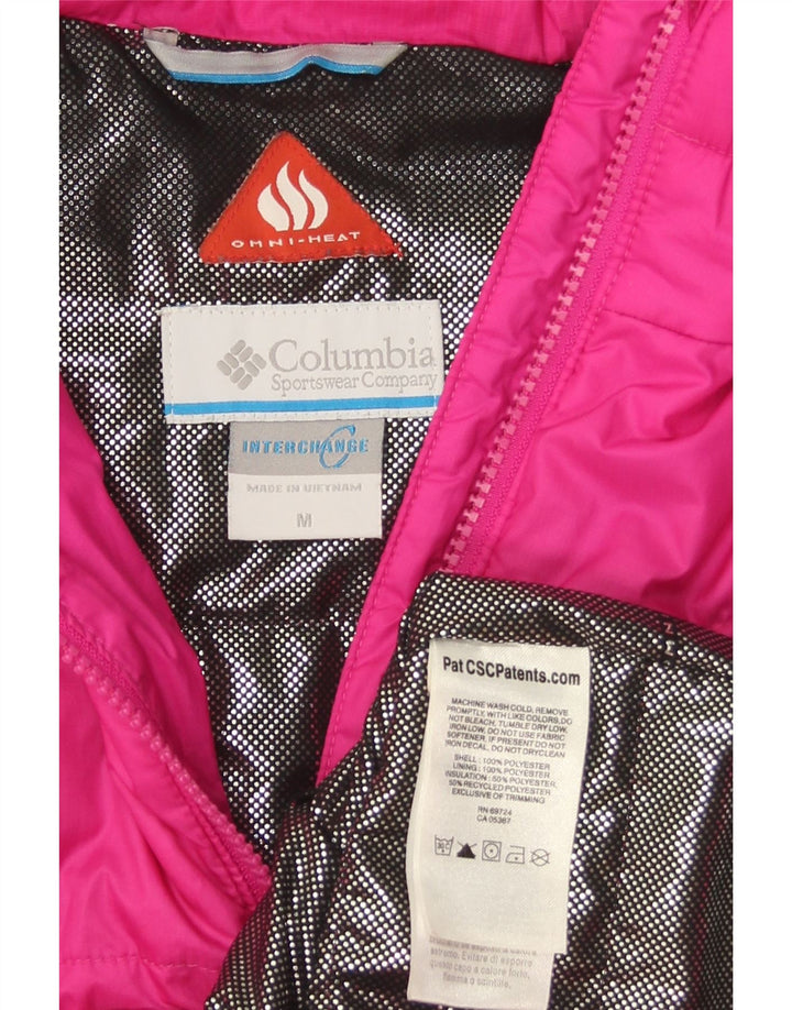 Columbia Womens Interchange Liner Polstret jakke UK 14 Medium Pink Polyester