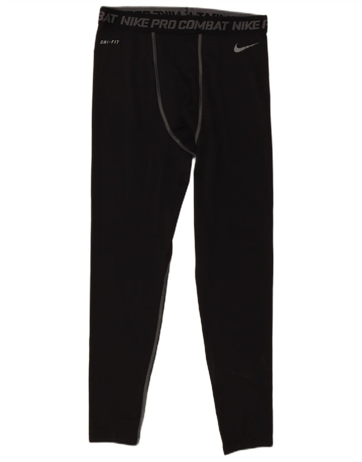 Nike drenge Dri Fit grafiske leggings 13-14 år XL sort polyester