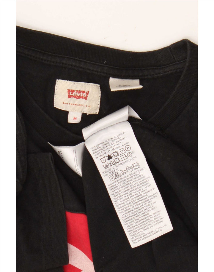 Levi's Herre grafisk T-shirt top mellem sort bomuld