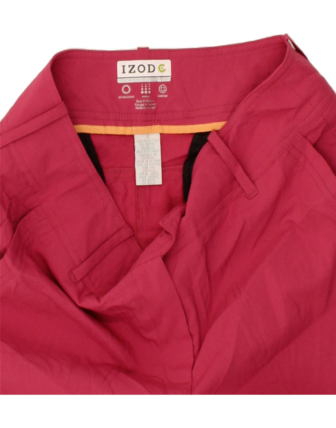 IZOD Womens Bermuda Shorts US 2 XS W28  Pink Polyester Vintage Izod and Second-Hand Izod from Messina Hembry 