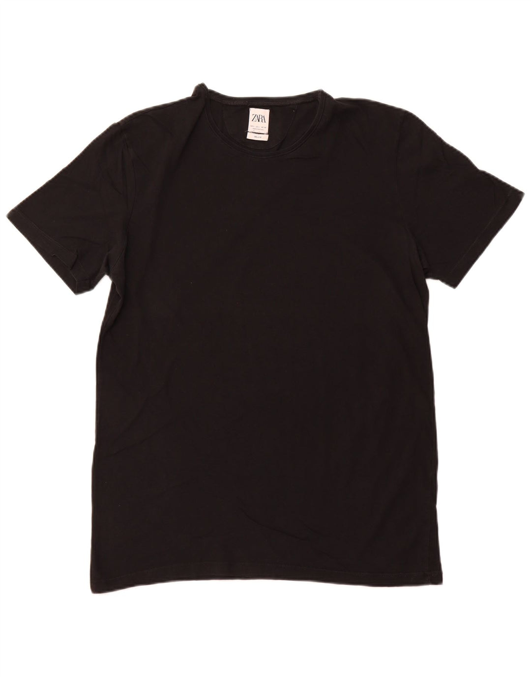 Zara Herre T-Shirt Top Stor Sort