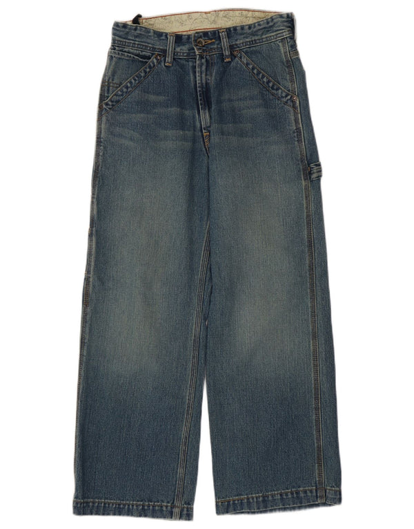 Levi's Girls Cargo Jeans med brede ben 13-14 år W28 L25 Blå Bomuld