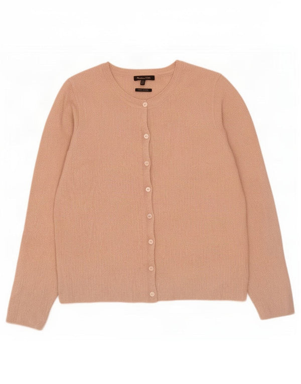 Massimo Dutti Dame Cardigan Sweater UK 6 XS Pink Viscose