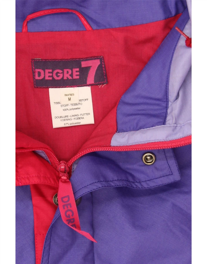 Degre 7 Herre Pullover Hætte Skijakke UK 38 Medium Lilla Colourblock