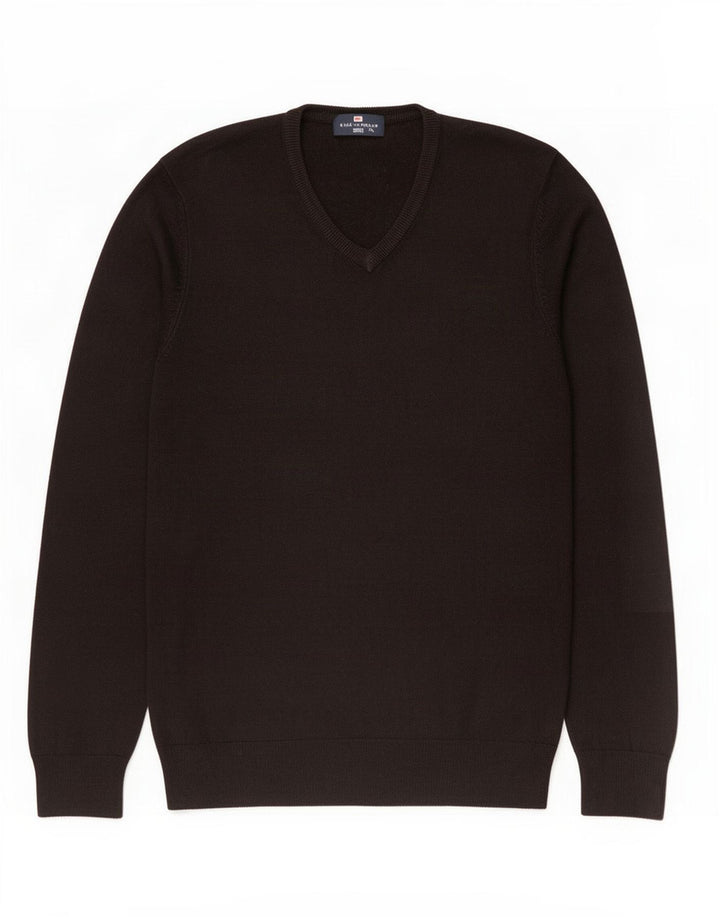 Marks & Spencer Herre Blue Harbor V-hals sweater Medium Sort
