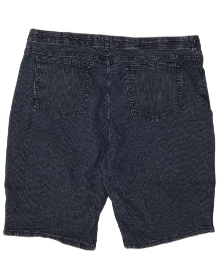 LEE Dame Riders Denim Shorts US 18 2XL W40 Marineblå Bomuld