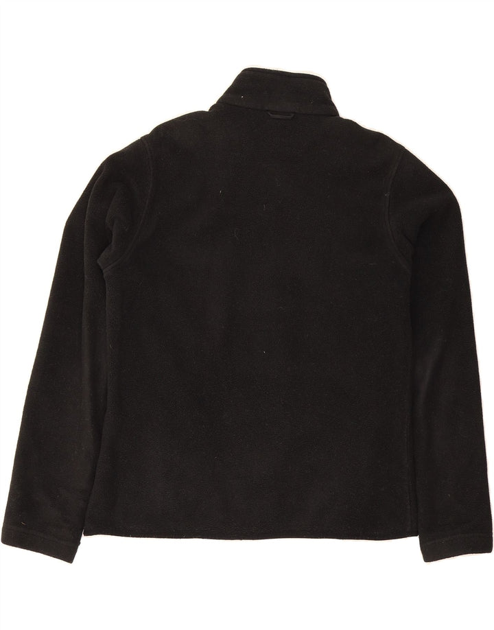JACK WOLFSKIN Womens Fleece Jacket UK 16 Large Black Polyester Vintage Jack Wolfskin and Second-Hand Jack Wolfskin from Messina Hembry 