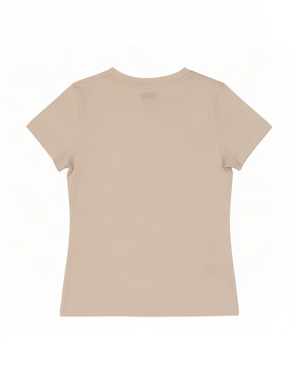 Calvin Klein Jeans Womens T-Shirt Top UK 6 XS White Cotton