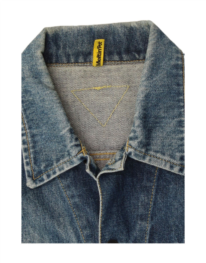 MELTIN' POT Boys Denim Jacket 10-11 Years Blue Cotton Vintage Meltin' Pot and Second-Hand Meltin' Pot from Messina Hembry 