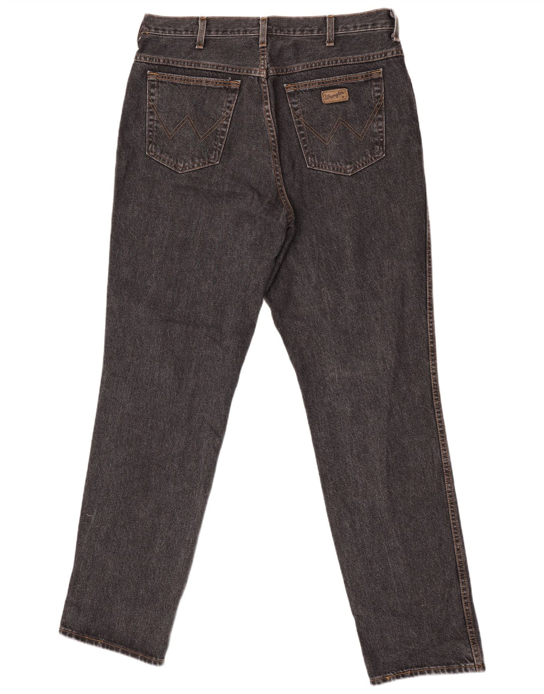 Wrangler Herre Alaska Straight Jeans W36 L34 Grå Bomuld
