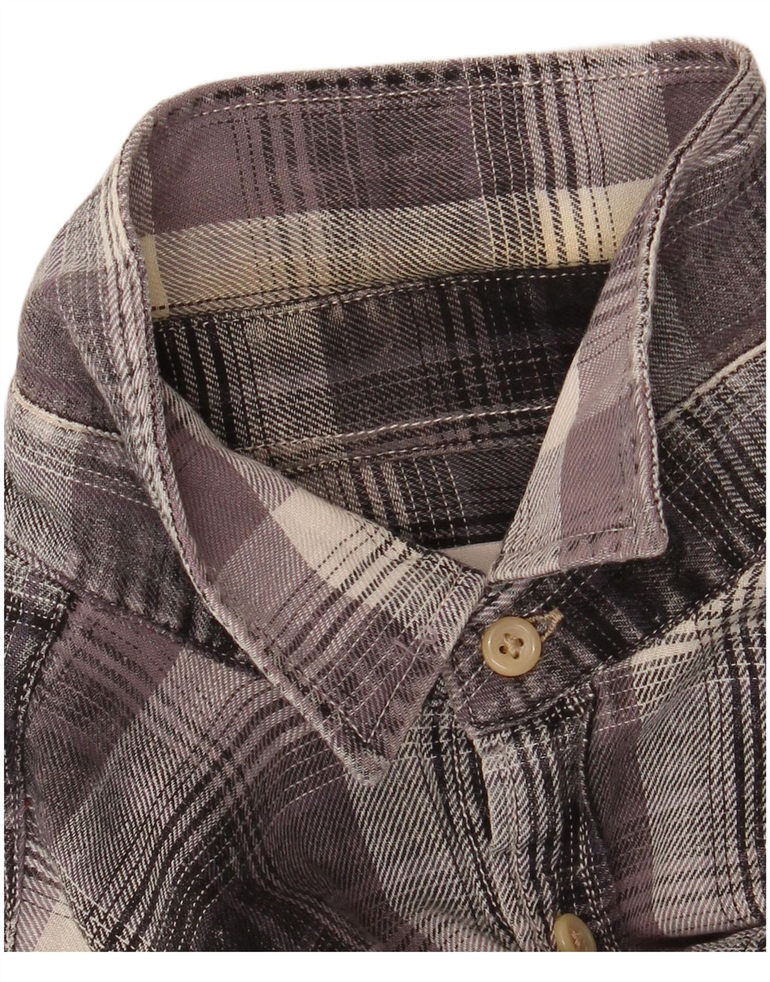 Jack & Jones herre flannelskjorte lille grå ternet bomuld