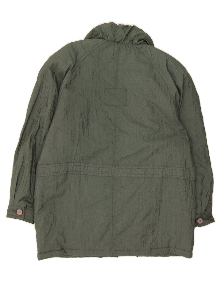VINTAGE Womens Oversized Windbreaker Jacket UK 16 Large Green Polyamide Vintage Vintage and Second-Hand Vintage from Messina Hembry 