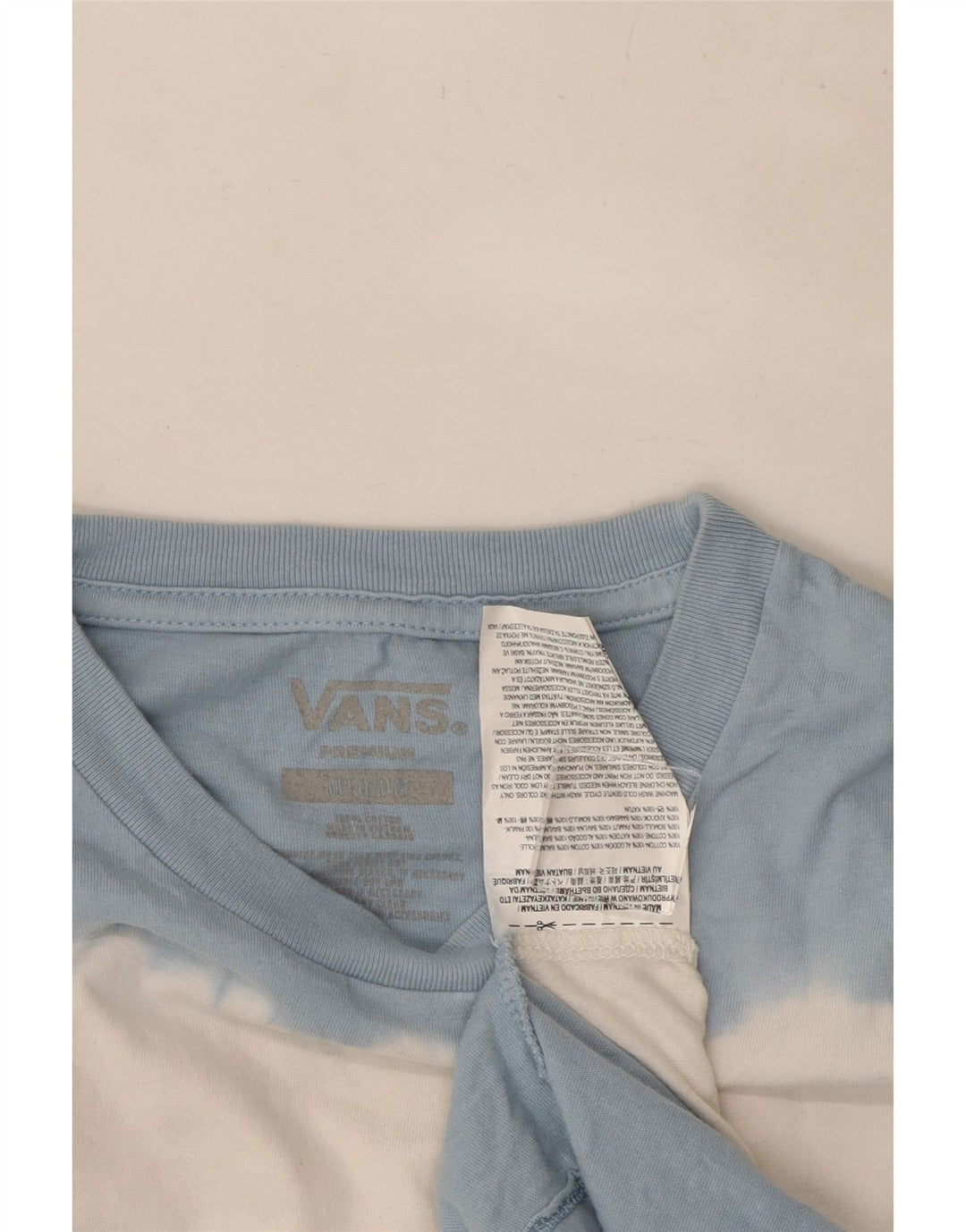 Vans Herre Grafisk Top Langærmet Medium Blue Tie Dye Bomuld