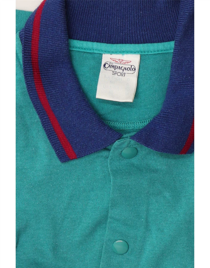 Campagnolo Herre Loose Fit Grafisk Sweatshirt Jumper IT 50 Medium Turkis