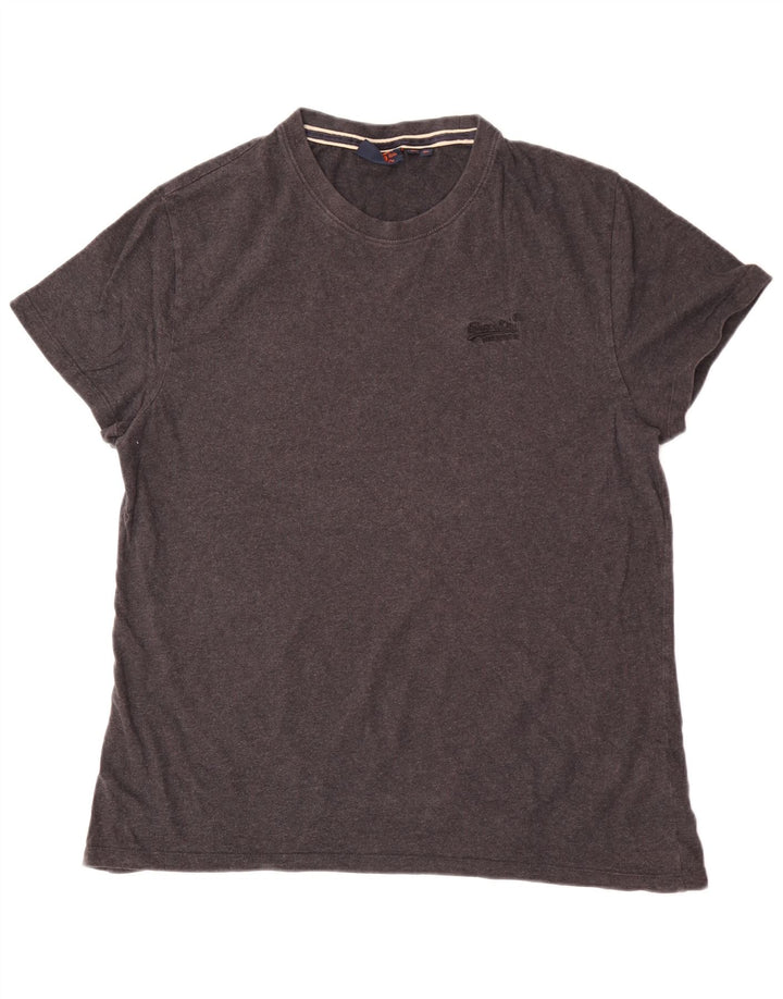 Superdry Herre grafisk T-shirt Top XL Grå Bomuld