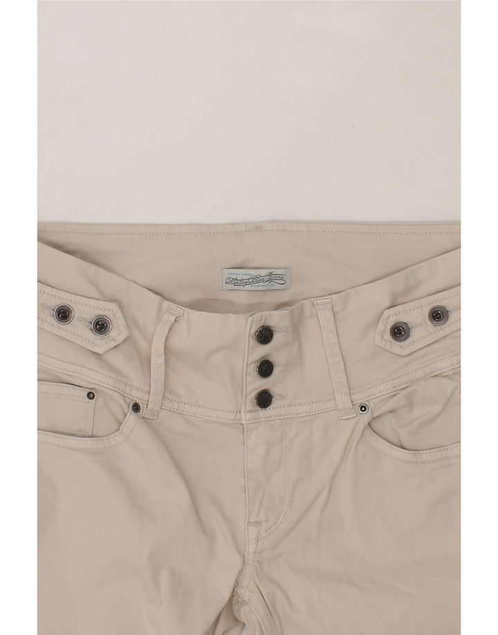 REPLAY Womens Slim Cropped Trousers W22 L29 Off White Vintage Replay and Second-Hand Replay from Messina Hembry 