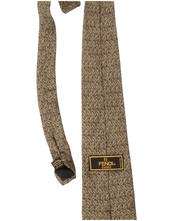 Fendi Herre Slips One Size Beige Paisley Silke