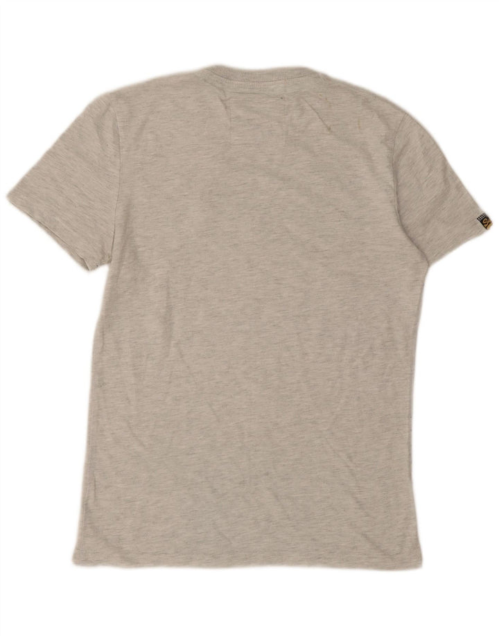 Superdry Herre grafisk T-shirt Top mellemgrå bomuld
