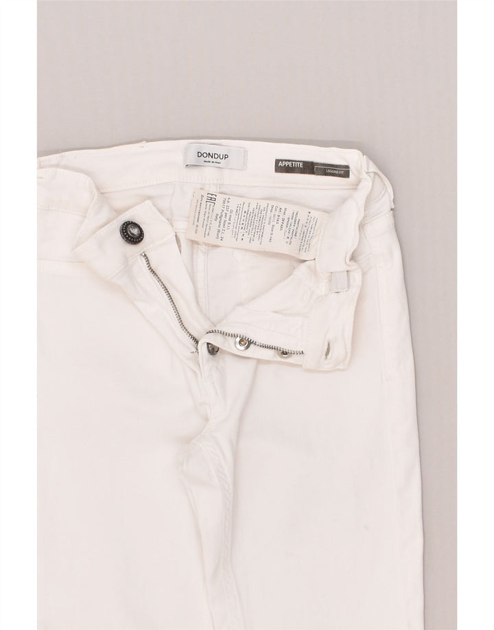 DONDUP Girls Legging Slim Jeans 9-10 Years W24 L24  White Cotton | Vintage Dondup | Thrift | Second-Hand Dondup | Used Clothing | Messina Hembry 