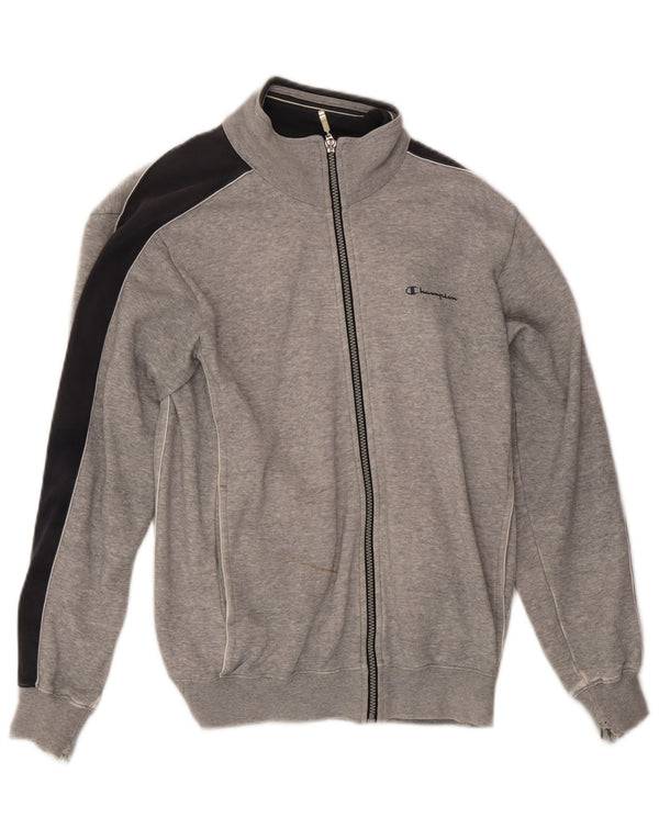Champion Herre Regular Fit træningsdragt Topjakke Lille Grå Colourblock