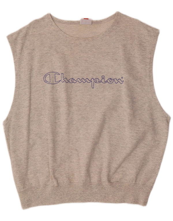 CHAMPION Herre Grafisk Vest Top Stor Grå Bomuld