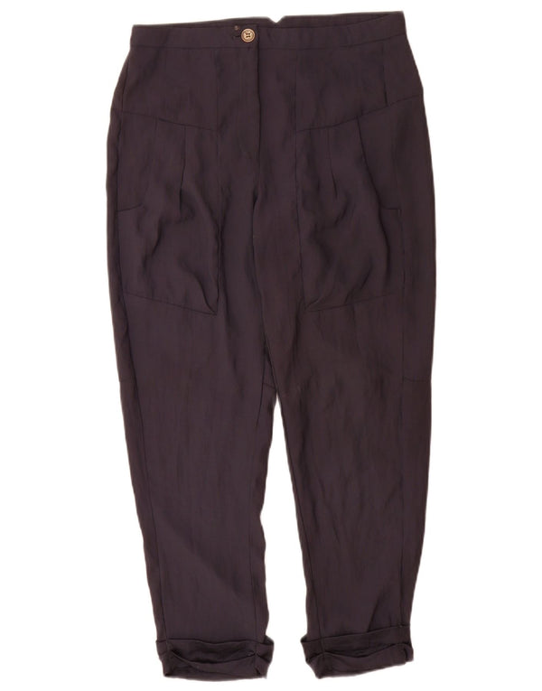 Topshop Dame Lige Casual Bukser UK 6 XS W26 L26 Marineblå Polyester