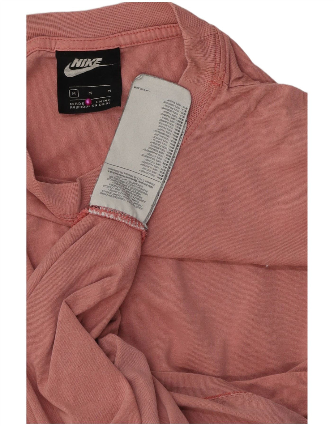 Nike Herre T-shirt Top Medium Pink Bomuld