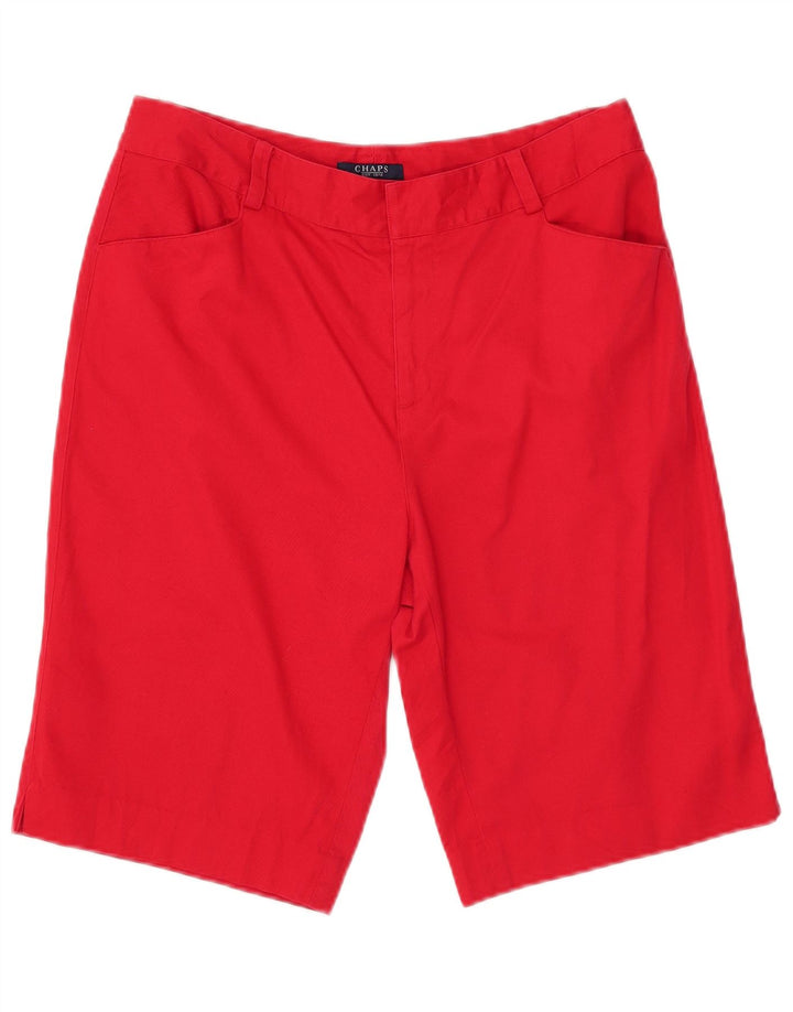 Chaps Dame Casual Shorts US 10 Large W32 Rød Bomuld