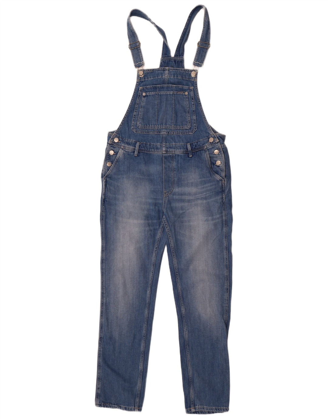 PEPE Jeans Dame Dungarees Slim Jeans Medium W27 L28 Blå Bomuld