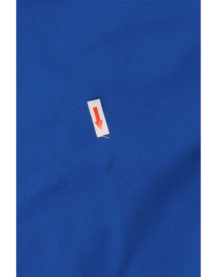 Puma Herre Zip Neck Pullover Træningsdragt Top Lille Blå Colourblock Polyester