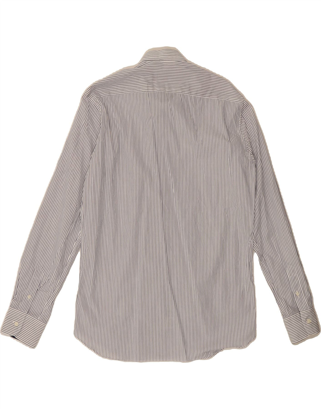 RODRIGO Mens Shirt Size 15 40 Medium White Pinstripe Cotton Vintage Rodrigo and Second-Hand Rodrigo from Messina Hembry 