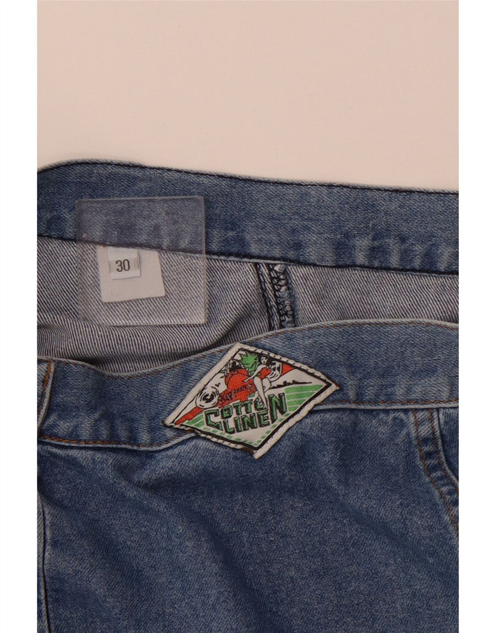 VINTAGE Dame Denim Nederdel W30 Medium Blue