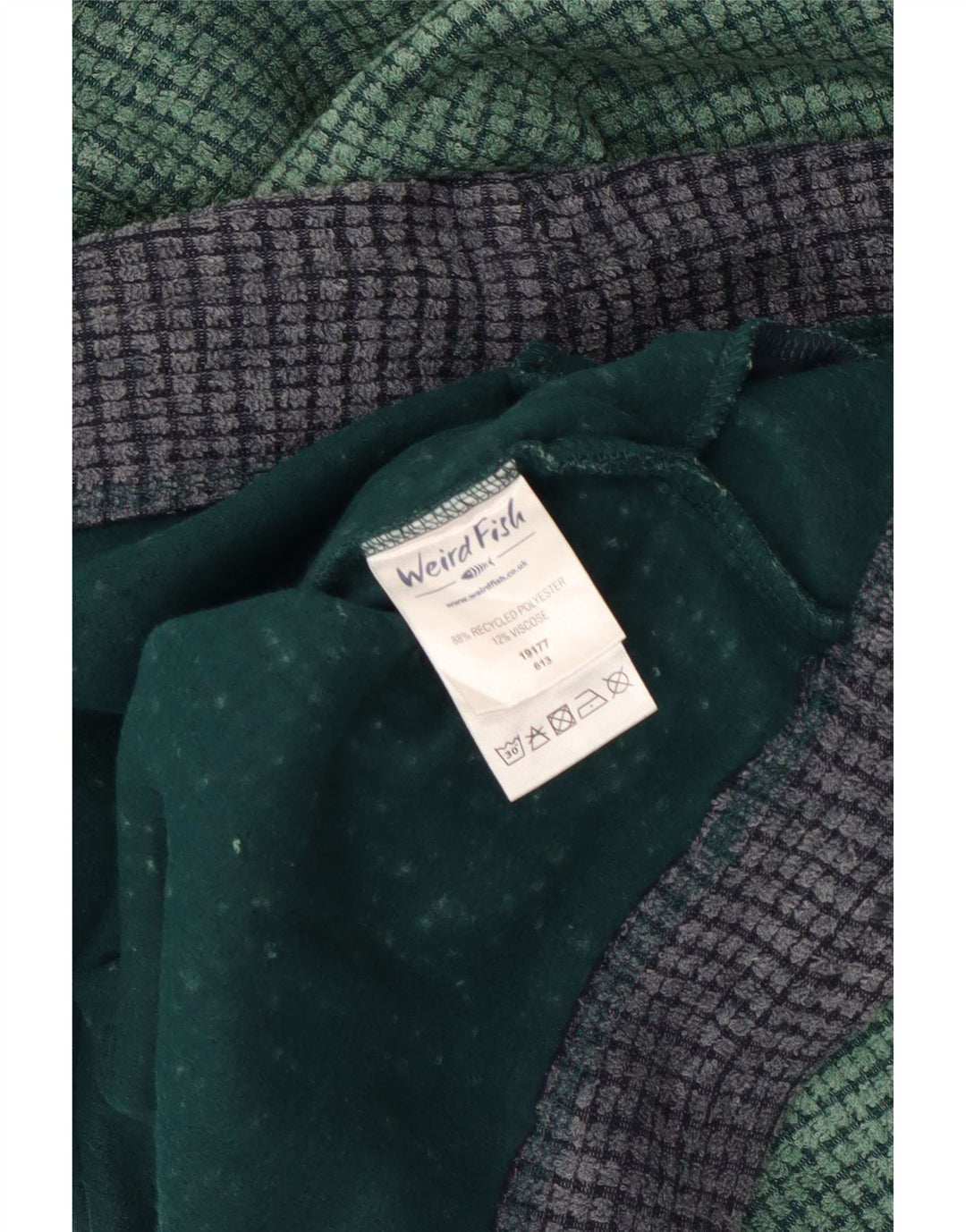 Weird Fish Herre lynlås hals Fleece Jumper XL Grøn Polyester