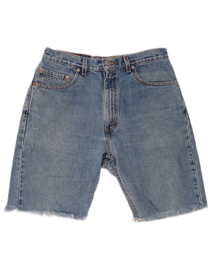 LEVI'S Mens 505 Denim Shorts W34 Large  Blue