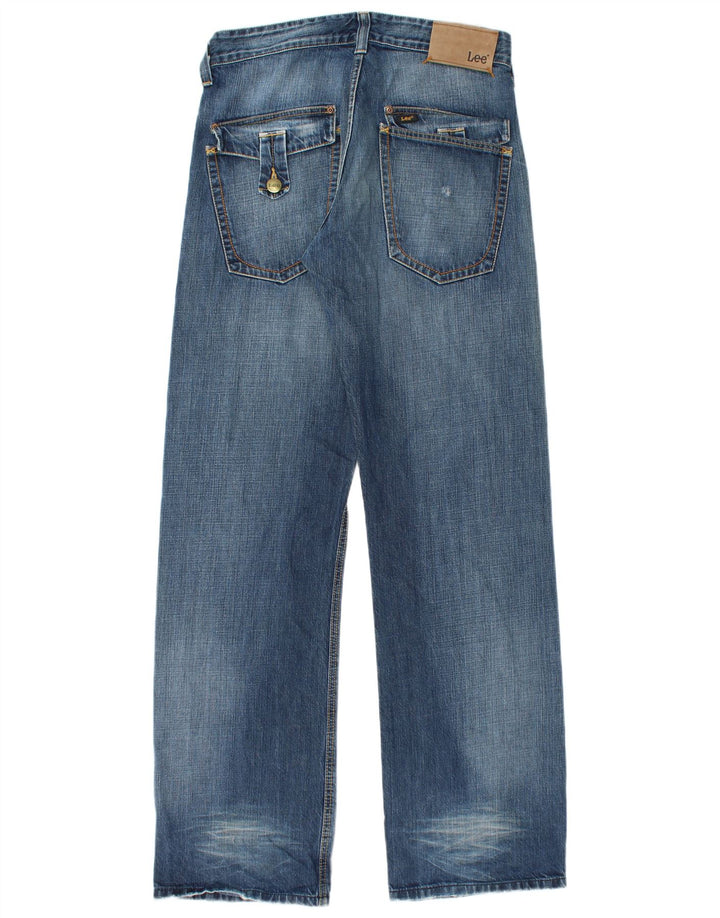 Lee Straight Jeans til mænd W32 L36 blå bomuld
