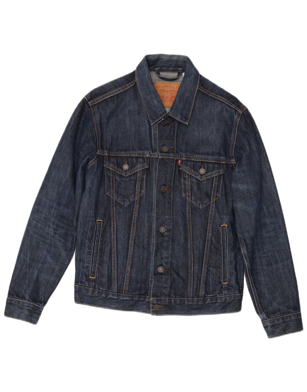Levi's Herre denimjakke UK 36 Lille marineblå bomuld