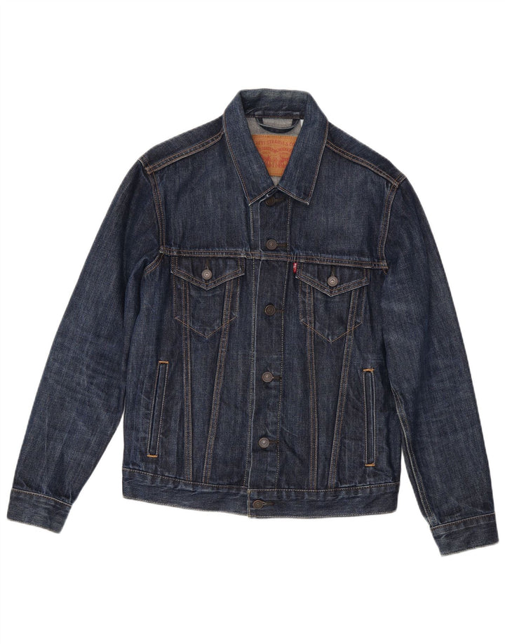 Levi's Herre denimjakke UK 36 Lille marineblå bomuld