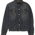SISLEY Womens Denim Jacket UK 14 Medium Blue Cotton Vintage Sisley and Second-Hand Sisley from Messina Hembry 