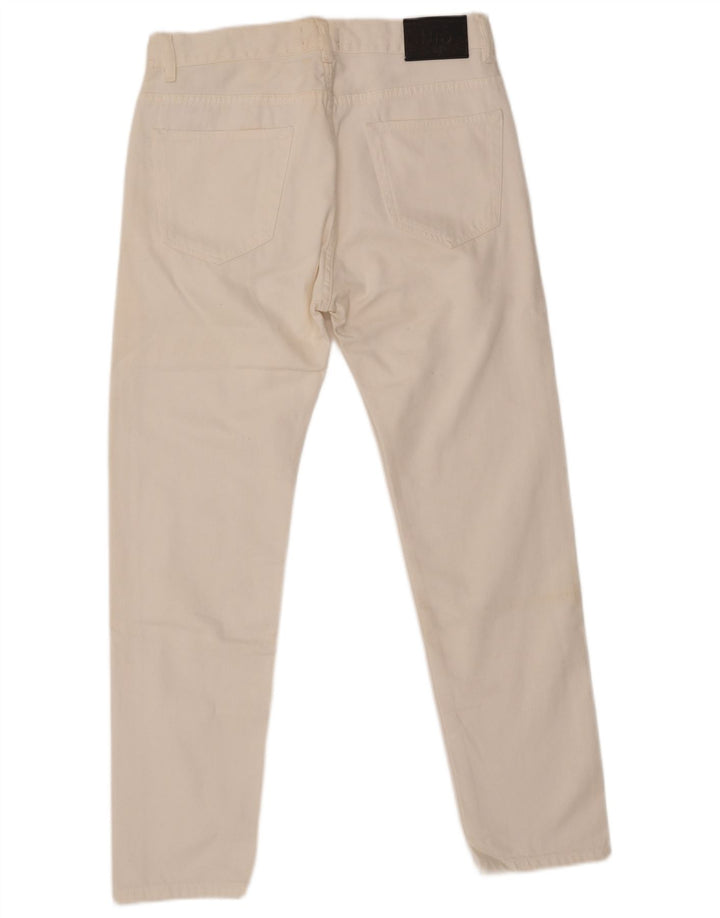 ZARA Slim Jeans til mænd EU 40 Medium W31 L28 Off White Bomuld